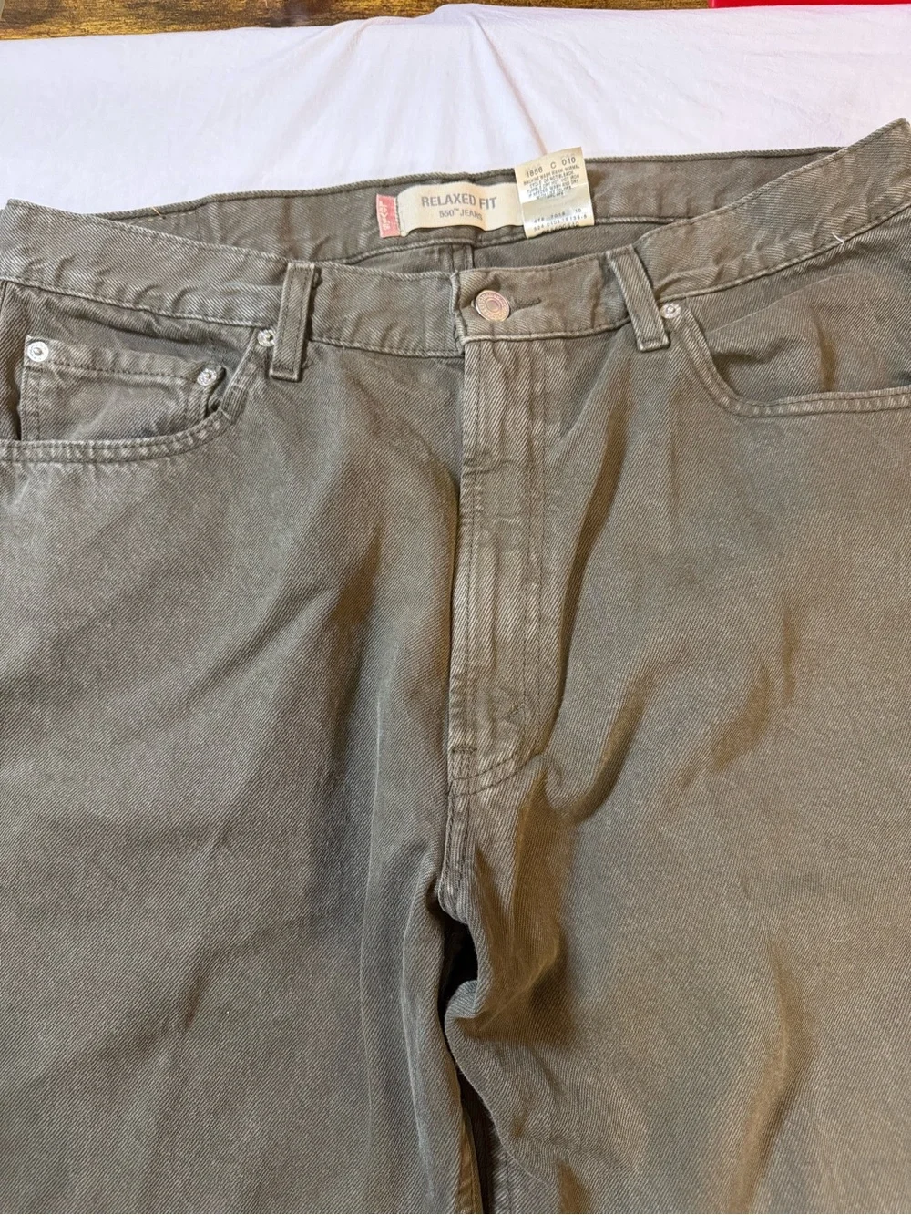 Levi's Olive/Taupe Straight-Leg Chinos
